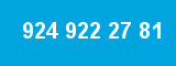 924 922 27 81 924 922 27 81